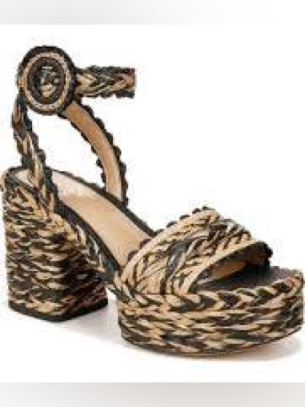 ILIANA PLATFORM SANDAL
Original Retail
$170
COLOR:
Black/ Natural Raffia Sz 8.5